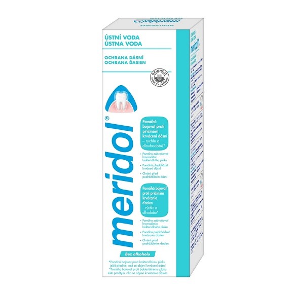 Meridol Ustní voda 400ml/bez alkoholu - Kosmetika Ústní hygiena Ústní vody